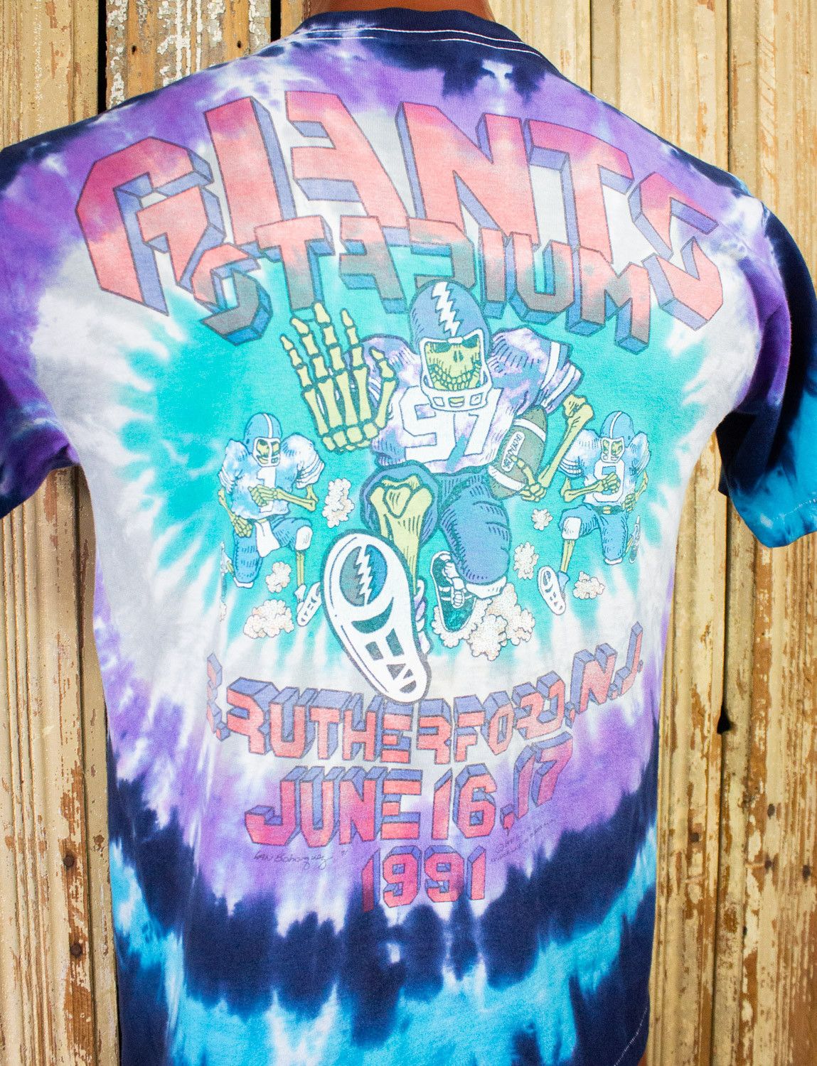 Band Tees × Vintage Vintage Grateful Dead Giants Stadium Concert T Shirt 1991 Size US L / EU 52-54 / 3 - 5 Thumbnail
