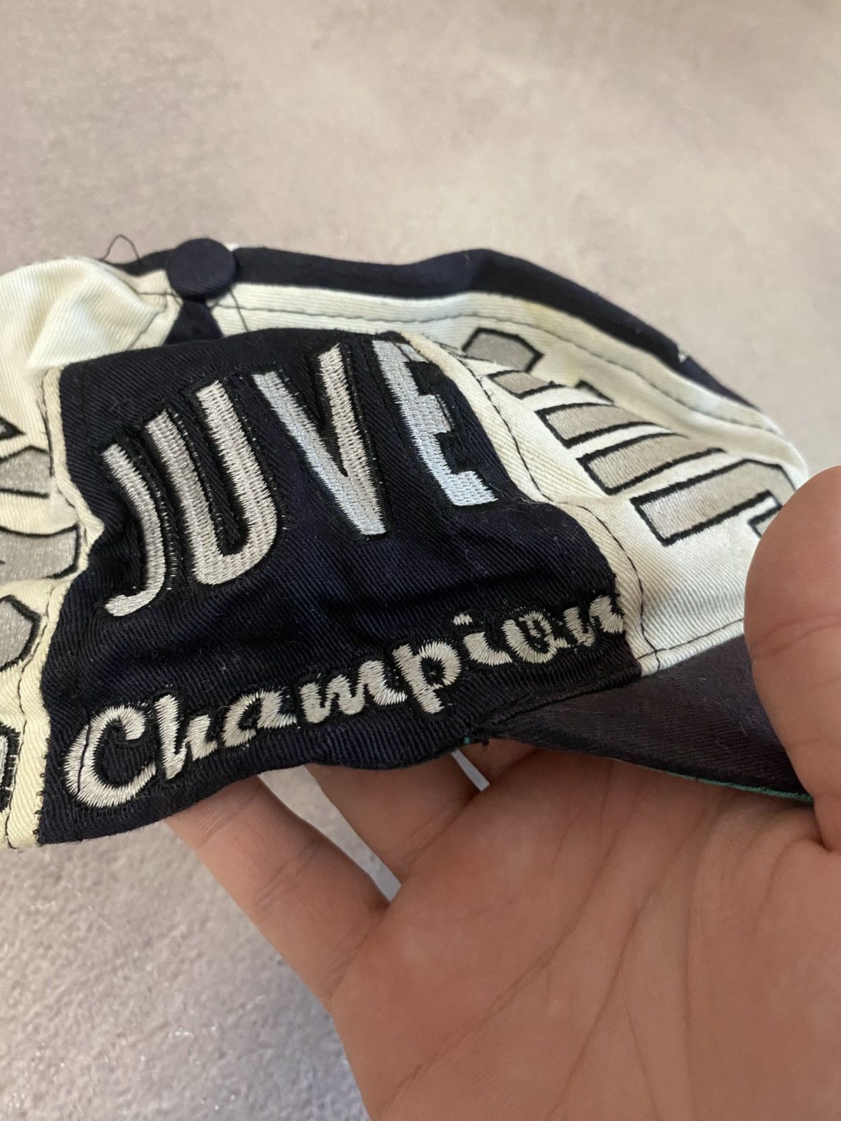 Japanese Brand × Vintage Champion Juventus Soccer vintage faded cap hat y2k Size ONE SIZE - 8 Thumbnail