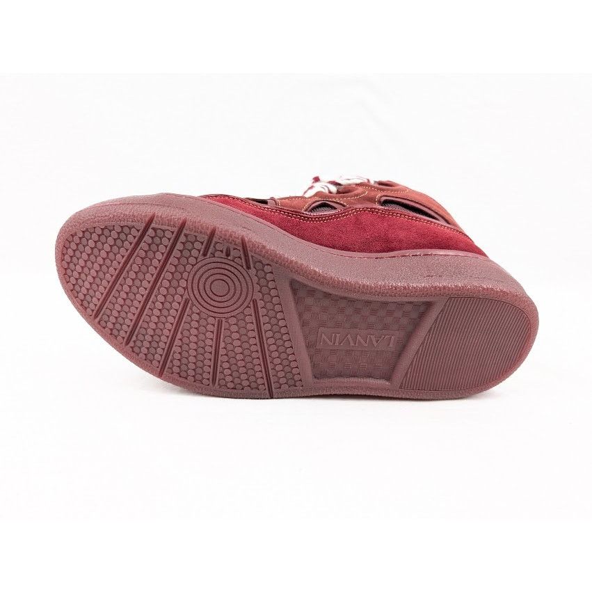 Lanvin o1rshd1 Curb Sneakers in Burgandy Size US 11 / EU 44 - 10 Thumbnail