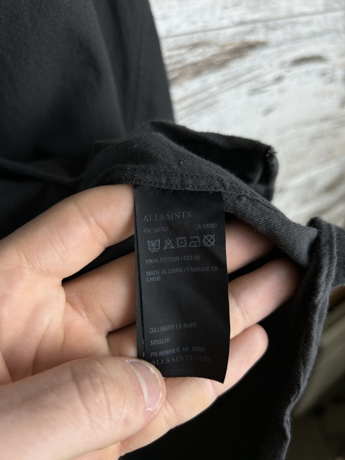 Allsaints × Japanese Brand × Vintage Mens Vintage AllSaints Ls shirts button up luxury garment Size US L / EU 52-54 / 3 - 7 Thumbnail