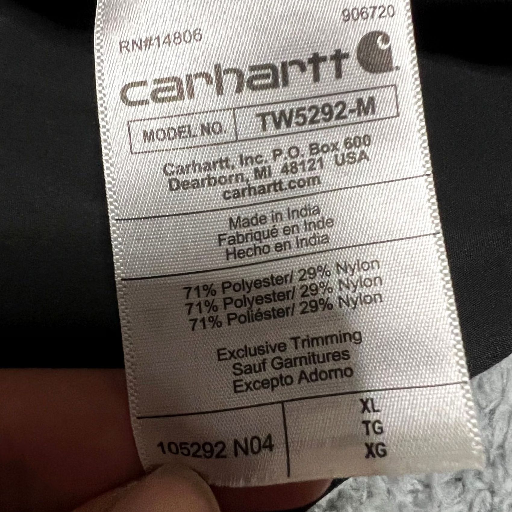 Carhartt Carhartt Shirt Men XL Black Button Down Force Nylon Blend Performance Workwear Size US XL / EU 56 / 4 - 7 Thumbnail