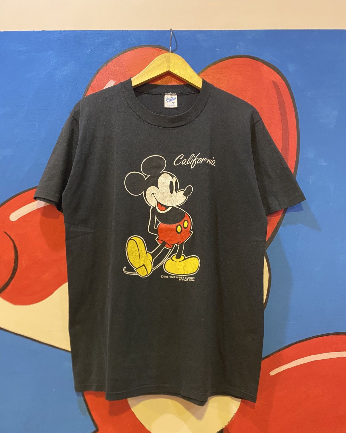 Velva Sheen VINTAGE DISNEY MICKEY CALIFORNIA TSHIRT TROPIX 80s Size US L / EU 52-54 / 3 - 1 Thumbnail