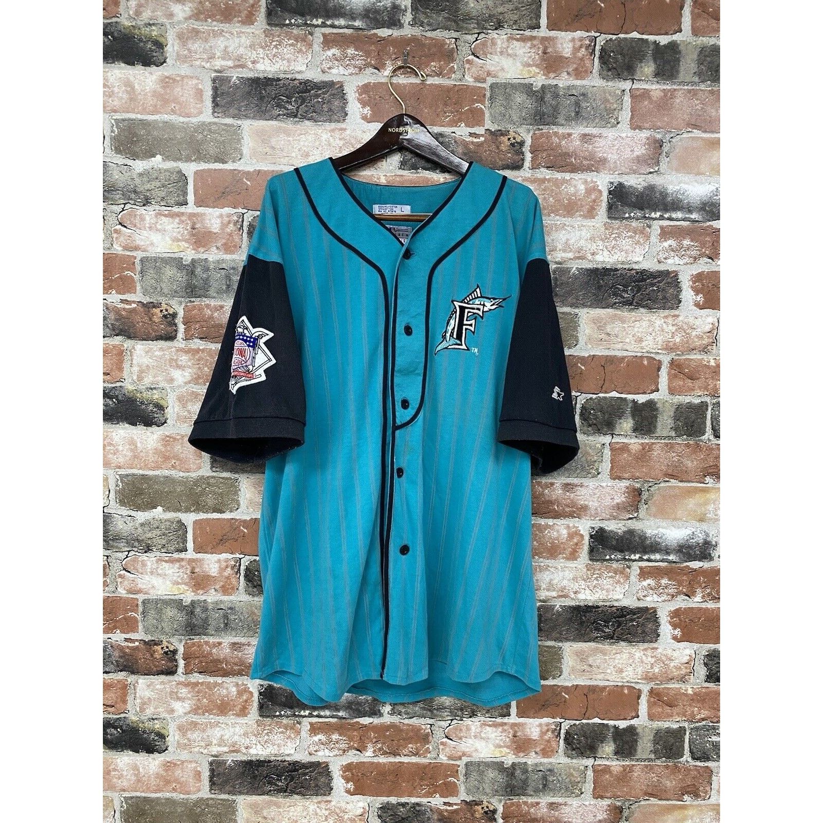 Fashion Vintage Florida Marlins starter Jersey L