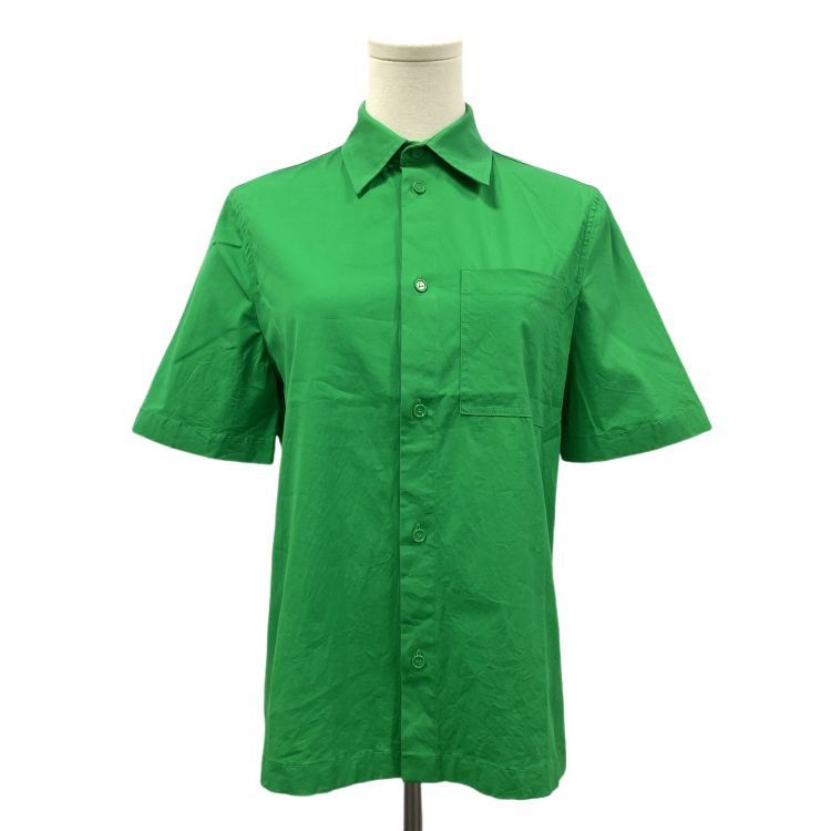Bottega Veneta Bottega Veneta Green Cotton Button Up Shirt Size 38 Size XS / US 0-2 / IT 36-38 - 1 Thumbnail