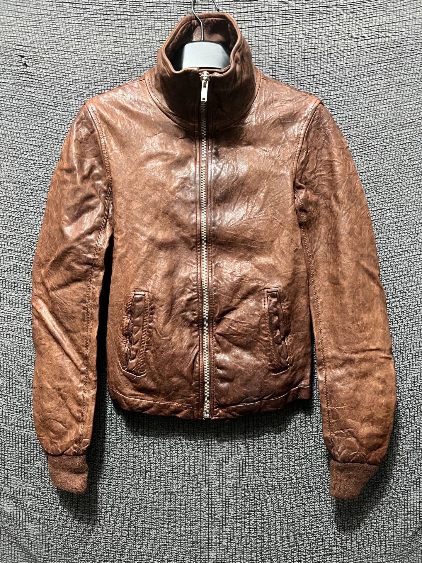 Rick Owens Early Rick Owens Blood Red Leather Jacket Size US XS / EU 42 / 0 - 1 Thumbnail