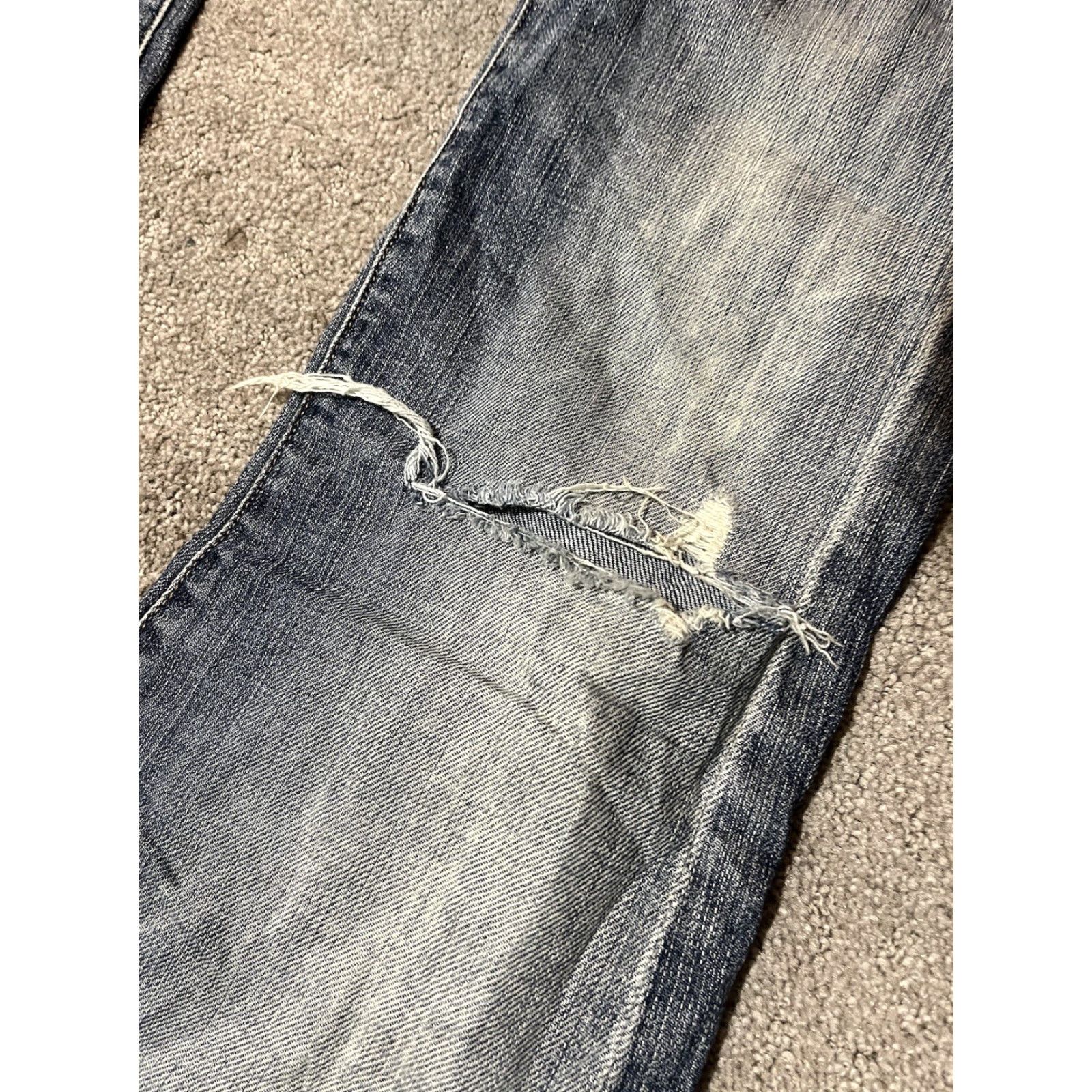 7 For All Mankind VINTAGE? (No) 7 For All Mankind Women’s Bootcut Jeans Sz 29 Blue Distressed Destro Distressed Bootcut Jeans Women 29 Blue Size 29" - 5 Thumbnail