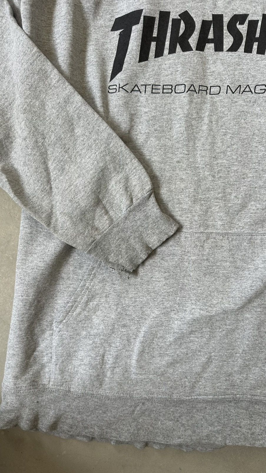 Thrasher VINTAGE THRASHER THRASED HOODIE Size US L / EU 52-54 / 3 - 4 Thumbnail