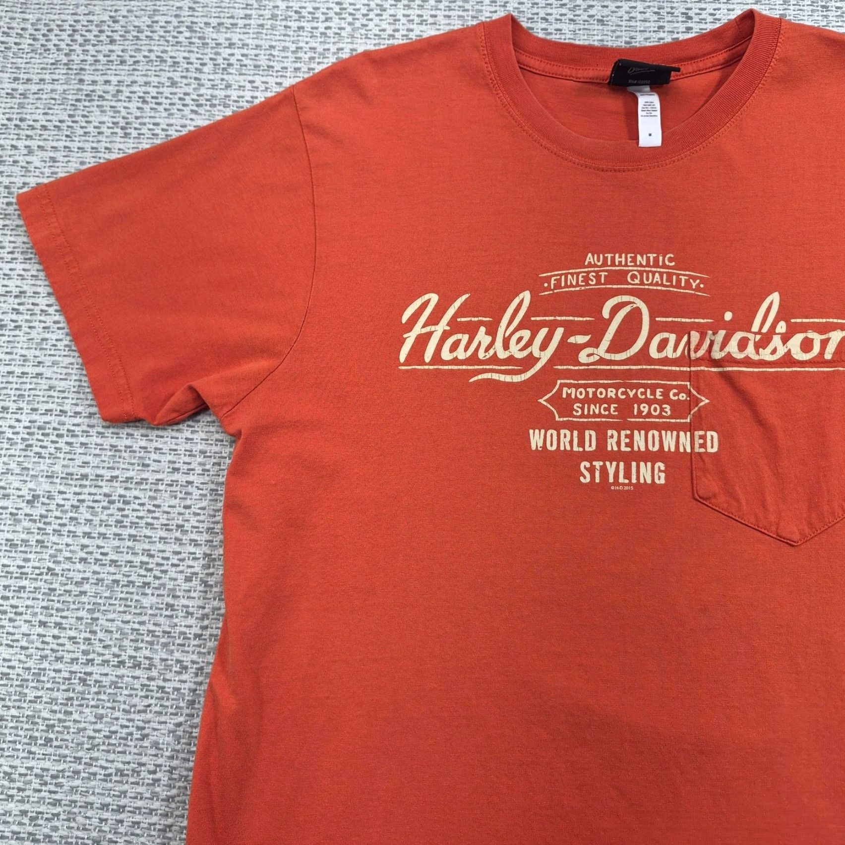 Harley Davidson Harley-Davidson Caliente Shirt Mens Medium Orange Graphic Tee San Antonio Texas Shirt Mens M Orange Harley-Davidson Caliente Shirt Texas USA Size US M / EU 48-50 / 2 - 5 Thumbnail