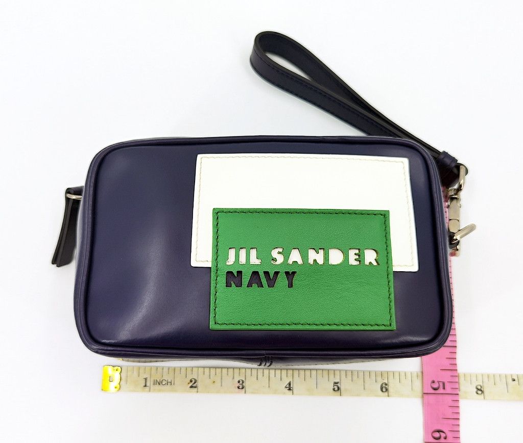 Jil Sander JIL SANDER navy small minimalist purple clutch Size ONE SIZE - 13 Thumbnail