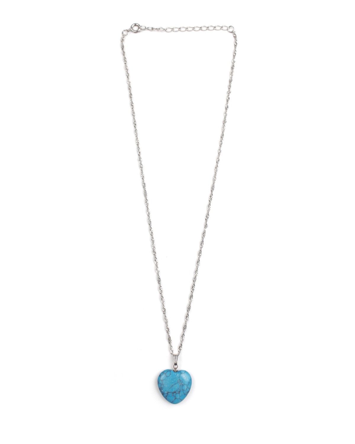 Hysteric Glamour 2000S JAPANESE MADE BLUE HEART TURQUOISE CHARM NECKLACE Size ONE SIZE - 2 Thumbnail