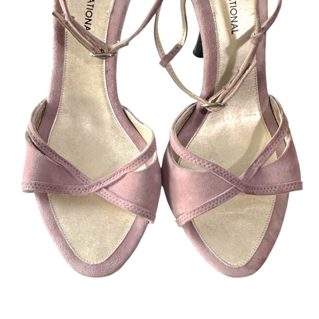Costume National Costume National Pink/Lilac Suede Sandals, Size 38.5 EU, Y2K Size US 8.5 / IT 38.5 - 8 Thumbnail