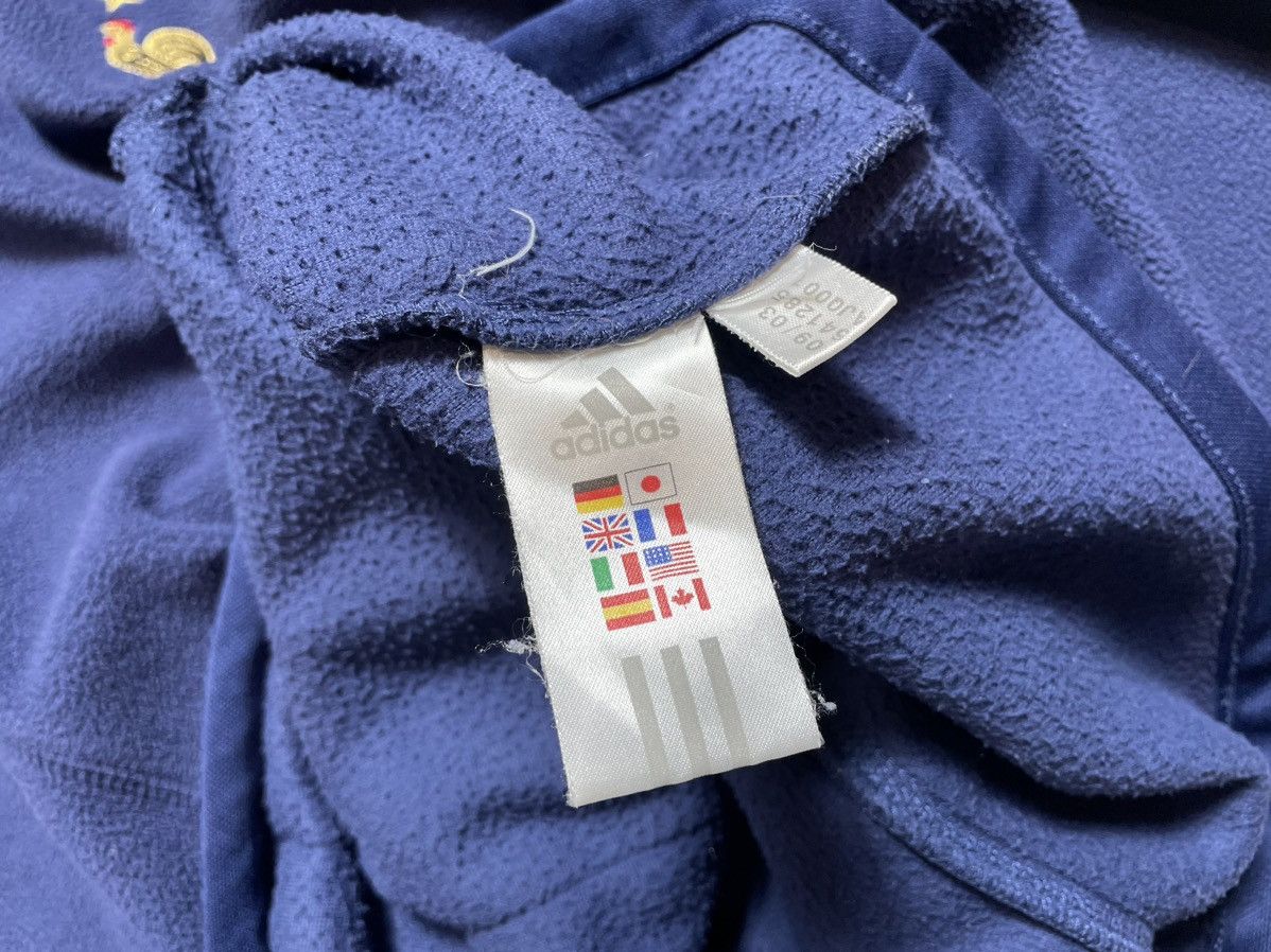 Adidas Vintage Fleece Sweatshirt 1/4 Adidas France National Team Size US M / EU 48-50 / 2 - 15 Thumbnail
