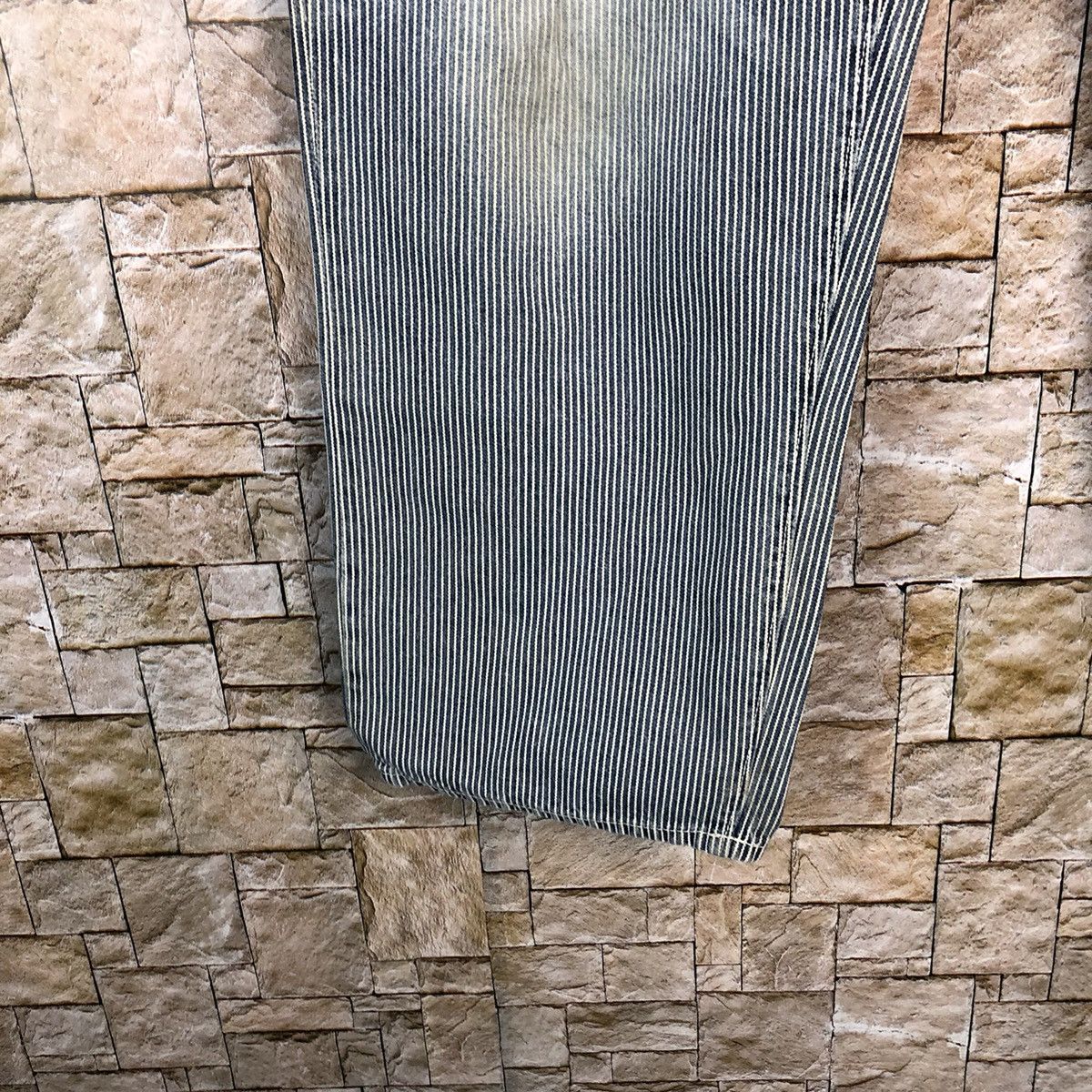 GU GU Grey Stripe Casual Pants #A346 Size US 33 - 10 Thumbnail