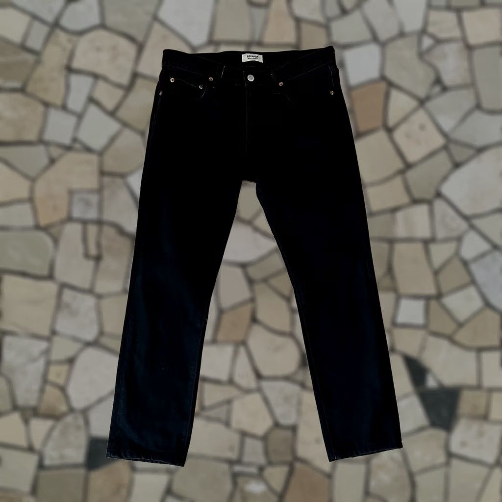 Buck Mason Buck Mason Slim-Fit Denim Black Jeans 31x27 Men’s Slim Straight Pocket 5-Pocket USA Designer 31in Dark Wash Black Size US 31 - 1 Thumbnail
