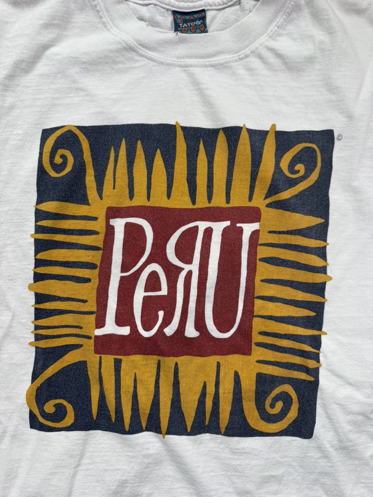 Vintage Vintage Peru Tee Size US XL / EU 56 / 4 - 3 Thumbnail