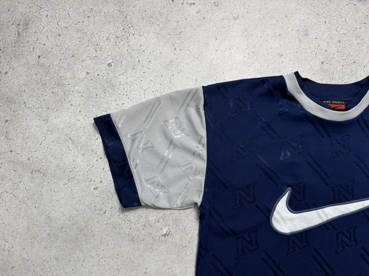 Nike Vintage 90s Nike Monogram Jersey Shirt Big Logo Swoosh Y2K Size US L / EU 52-54 / 3 - 4 Thumbnail