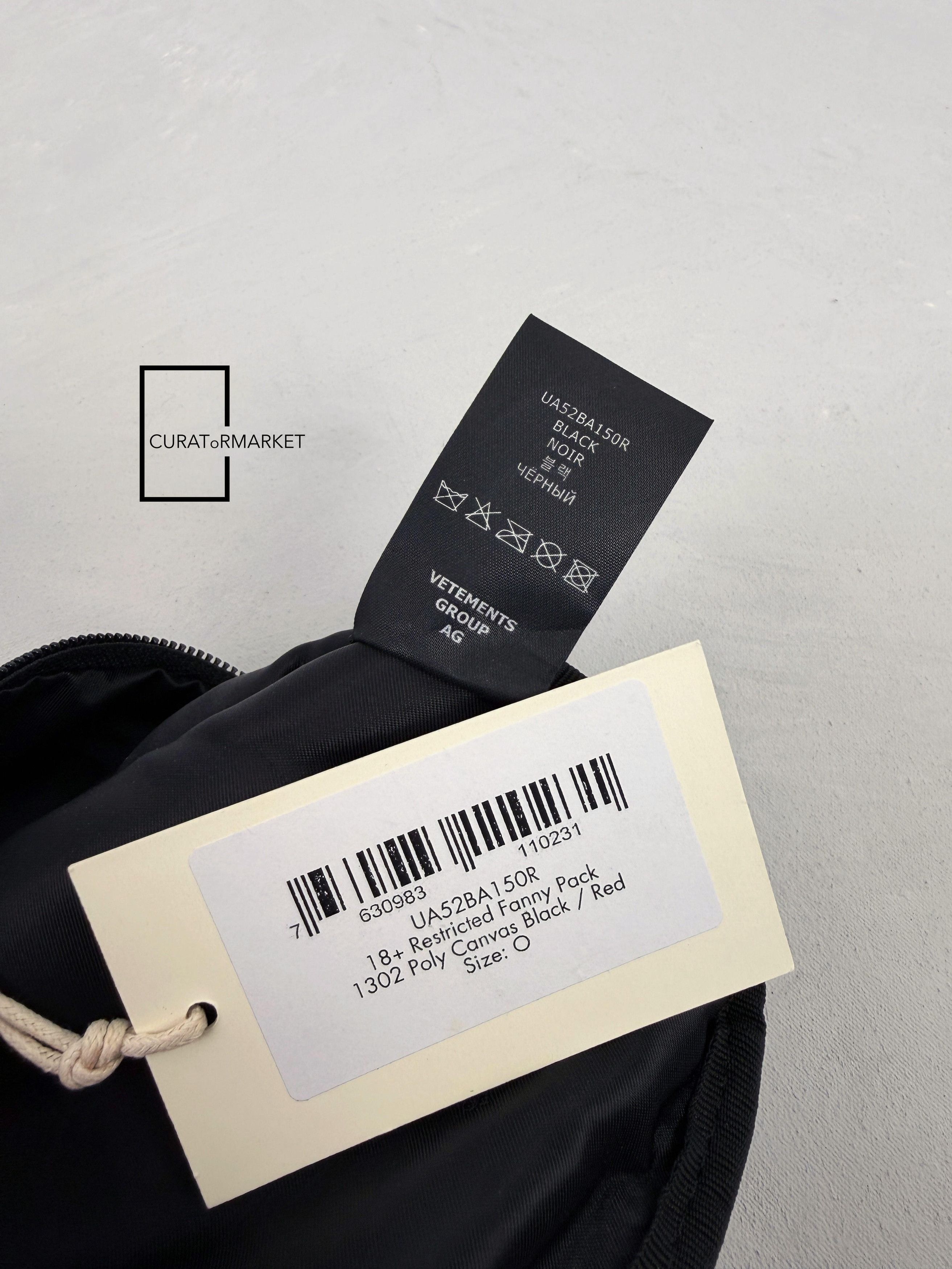 Vetements GRAIL RARE Embroidered Restricted Logo Fanny Belt Bag FW21 Size ONE SIZE - 9 Thumbnail
