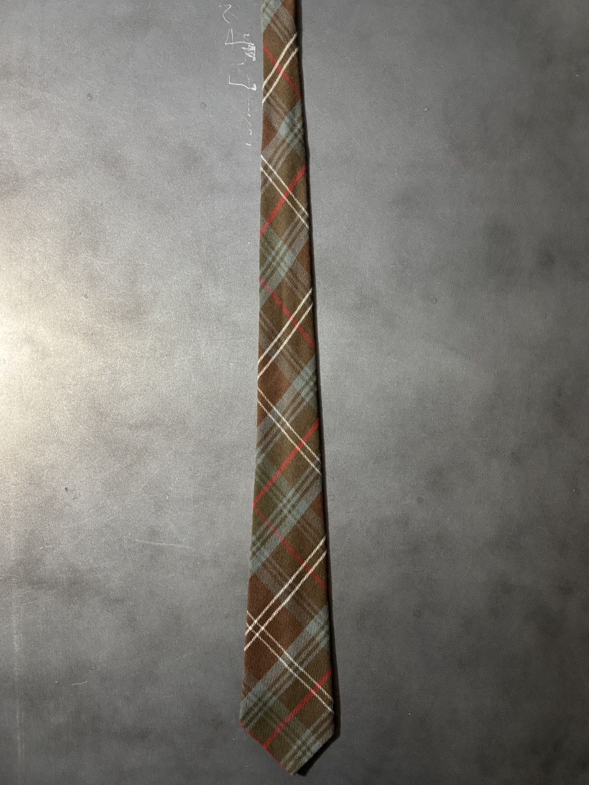 Vintage Made in Scotland Vintage Wool Tie Necktie Plaid Size ONE SIZE - 2 Thumbnail