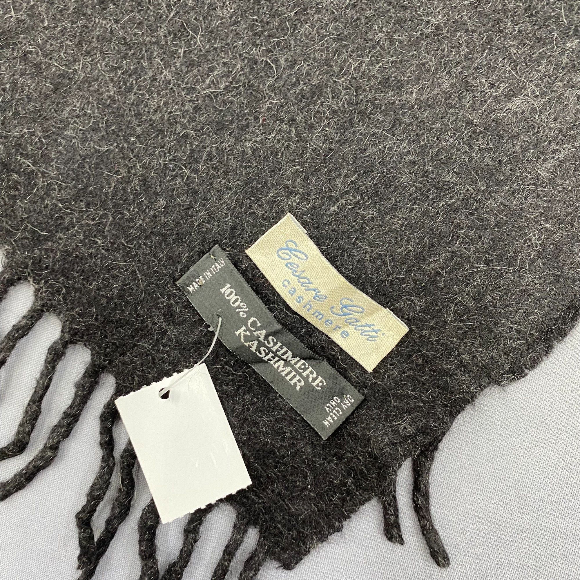 Cesare Attolini Vintage Cesare Gatti Scarf Muffler Fringe Winter Scarves Size ONE SIZE - 4 Thumbnail