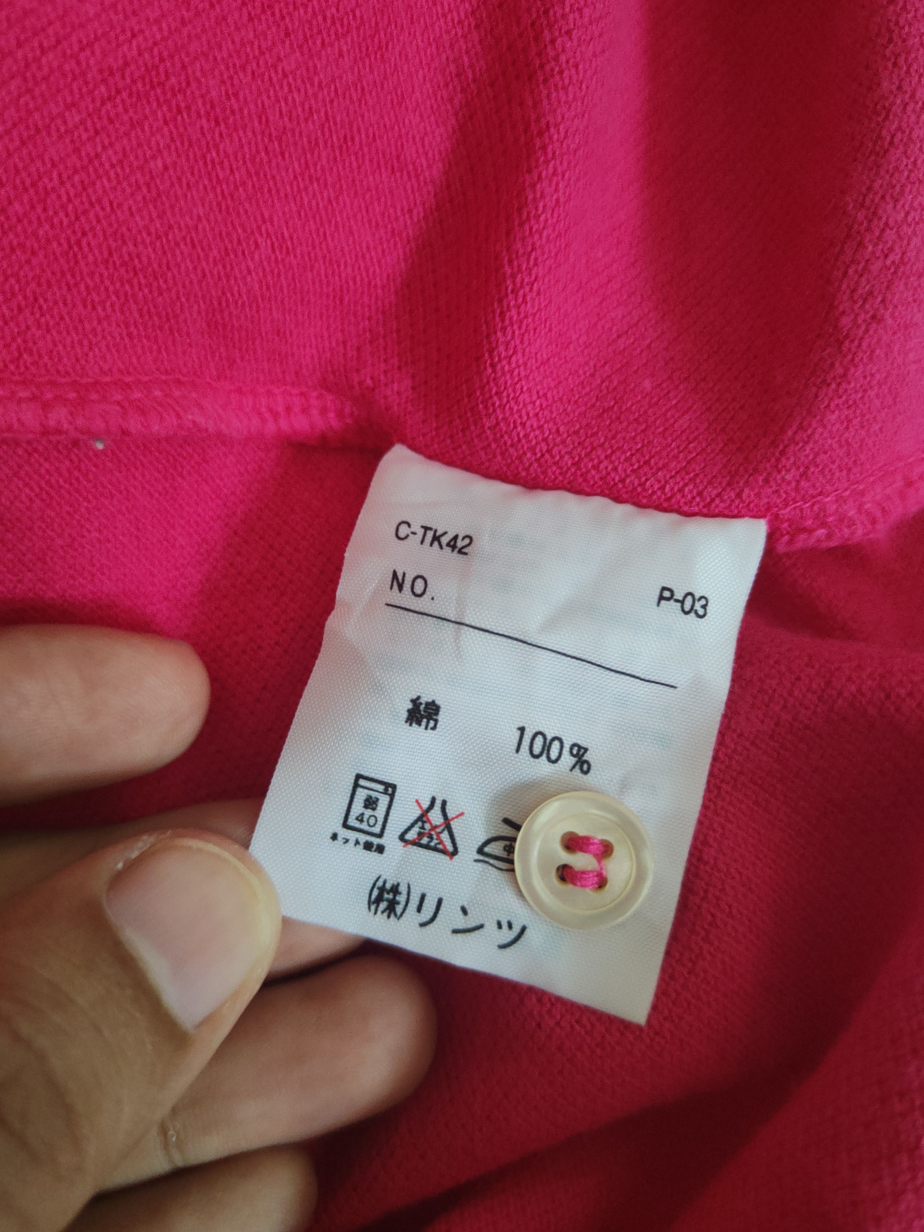 United Colors Of Benetton DL United Colors of Benetton Pink Polo Shirts #2769 Size L / US 10 / IT 46 - 11 Thumbnail