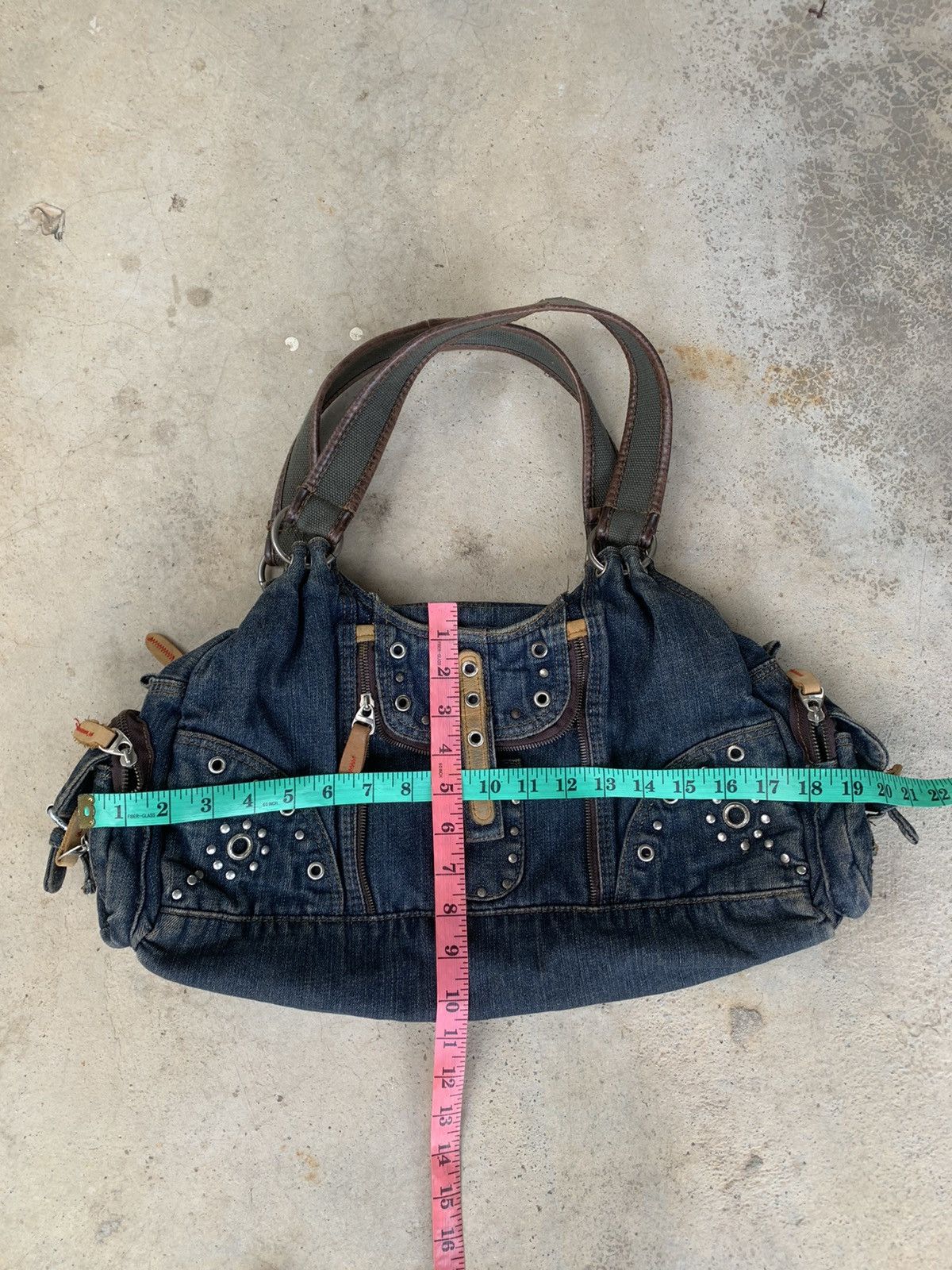 Vintage Bondage Studed Handbag Jeans Size ONE SIZE - 11 Thumbnail