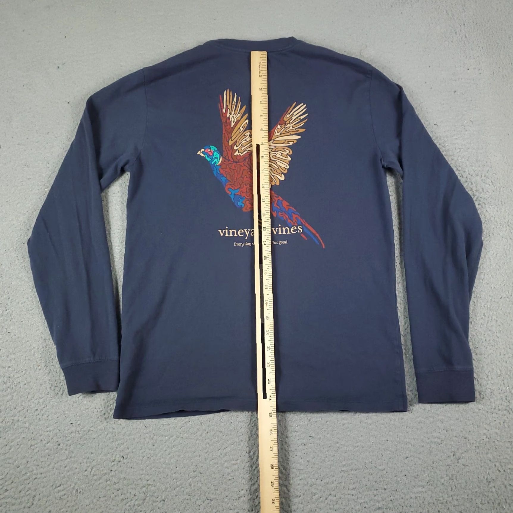 Vineyard Vines VINEYARD VINES Graphic T-Shirt Adult XS Blue Long Sleeve Casual Mens Size US XS / EU 42 / 0 - 6 Thumbnail