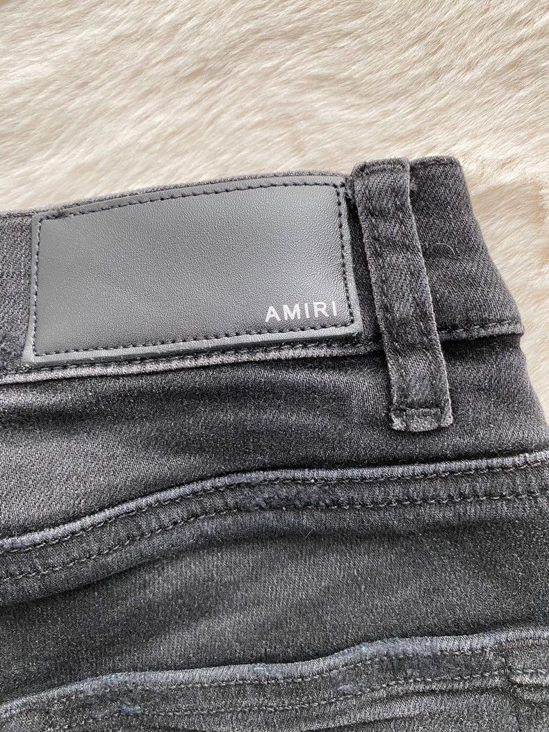Amiri Amiri Washed black Dongying patchwork jeans 2501-Nextarrow Size US 29 - 3 Thumbnail
