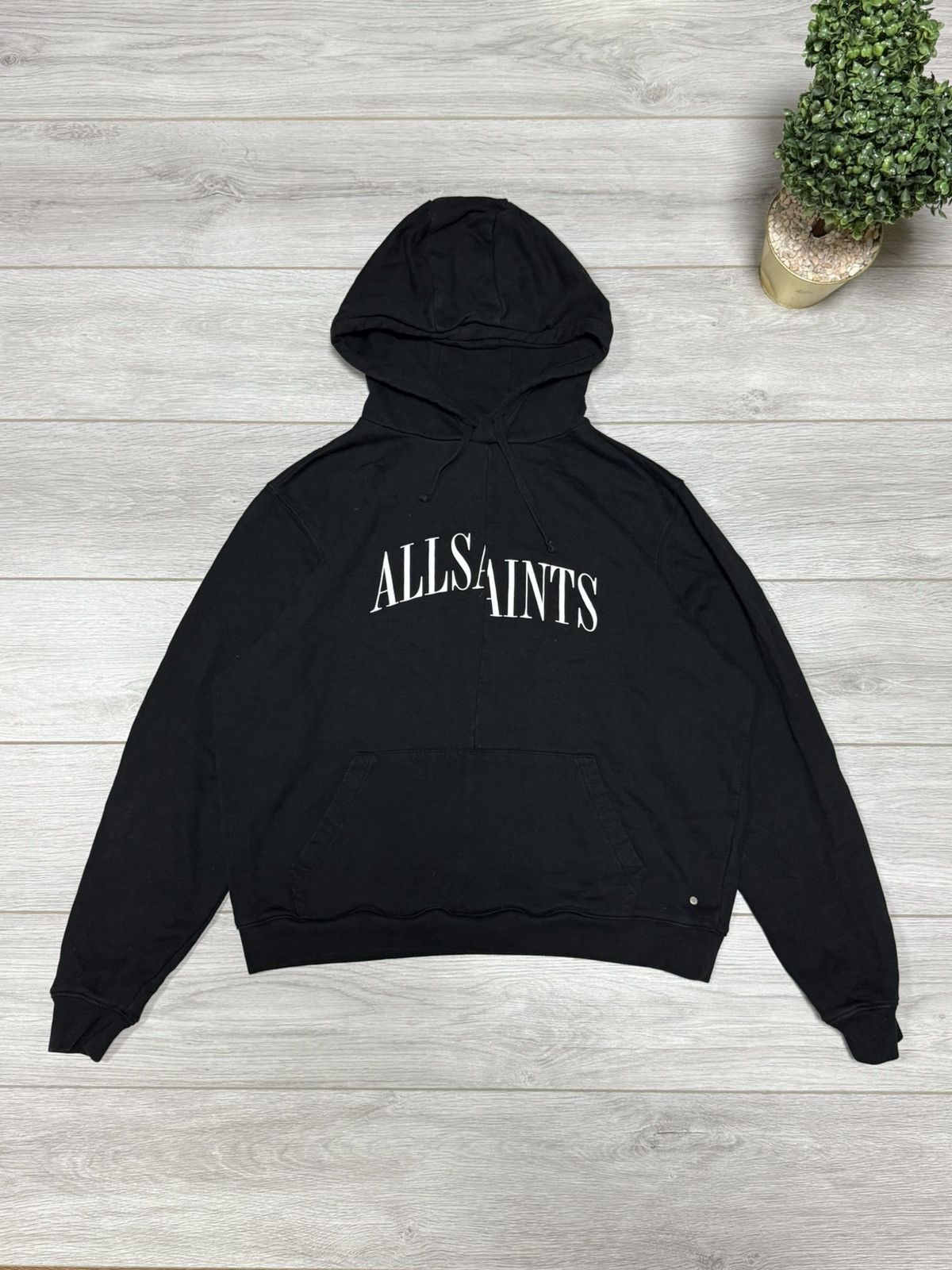 Allsaints Allsaints split logo hoodie Size US M / EU 48-50 / 2 - 1 Thumbnail