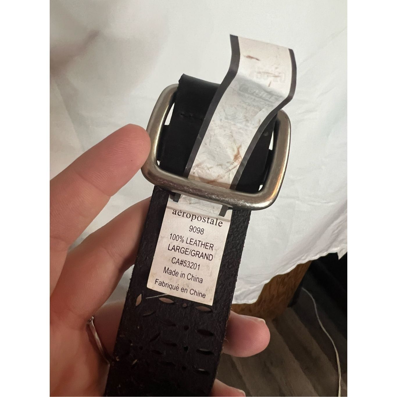 Aeropostale Aeropostale Dark Brown 100% Leather Belt Size Large Woman’s Size ONE SIZE - 8 Thumbnail