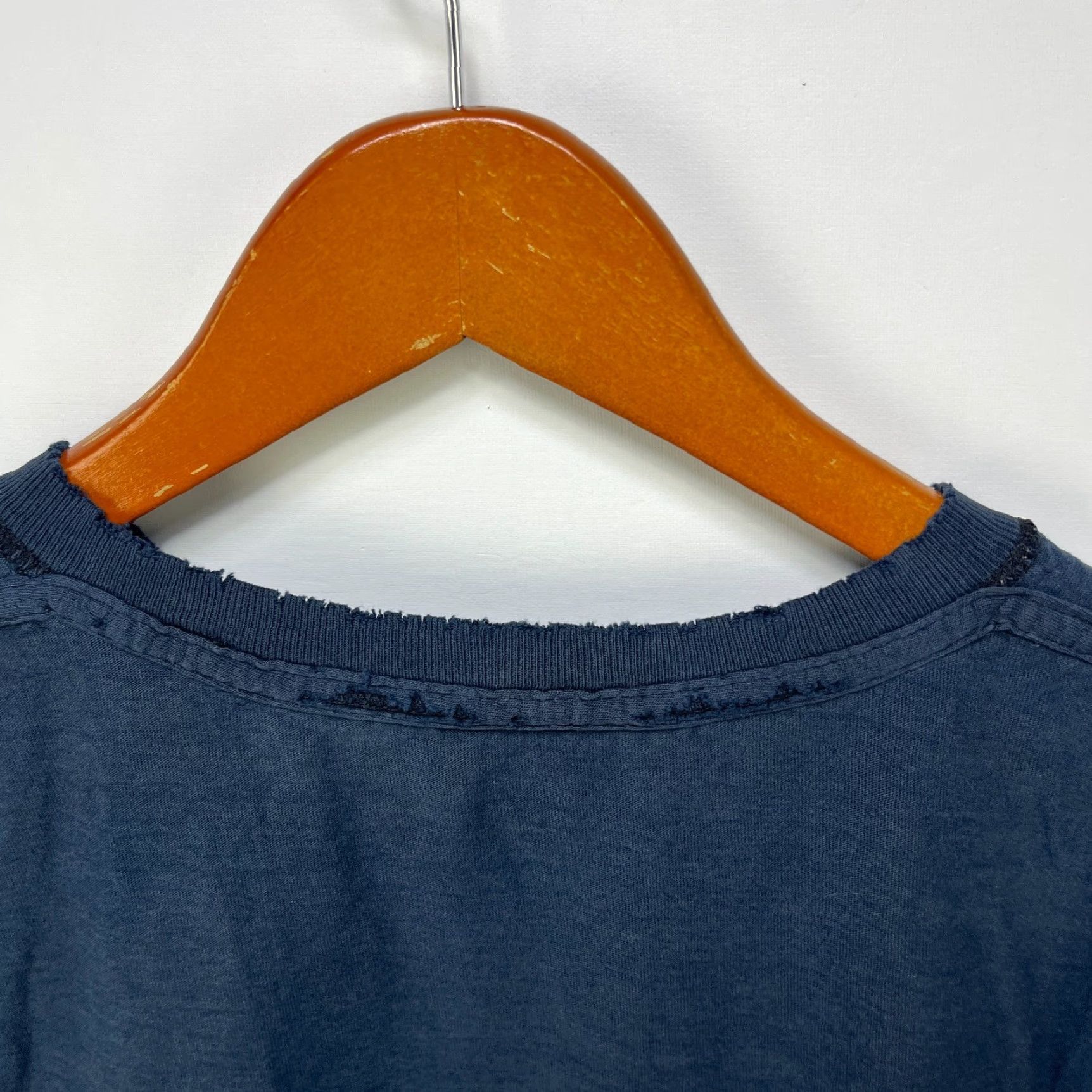 Sideout VINTAGE 90s Sun Faded Inside Out Blank Black T Shirt Large XL Men Shirt Crew Neck Short Sleeve Cotton Logo All Seasons Size US L / EU 52-54 / 3 - 7 Thumbnail