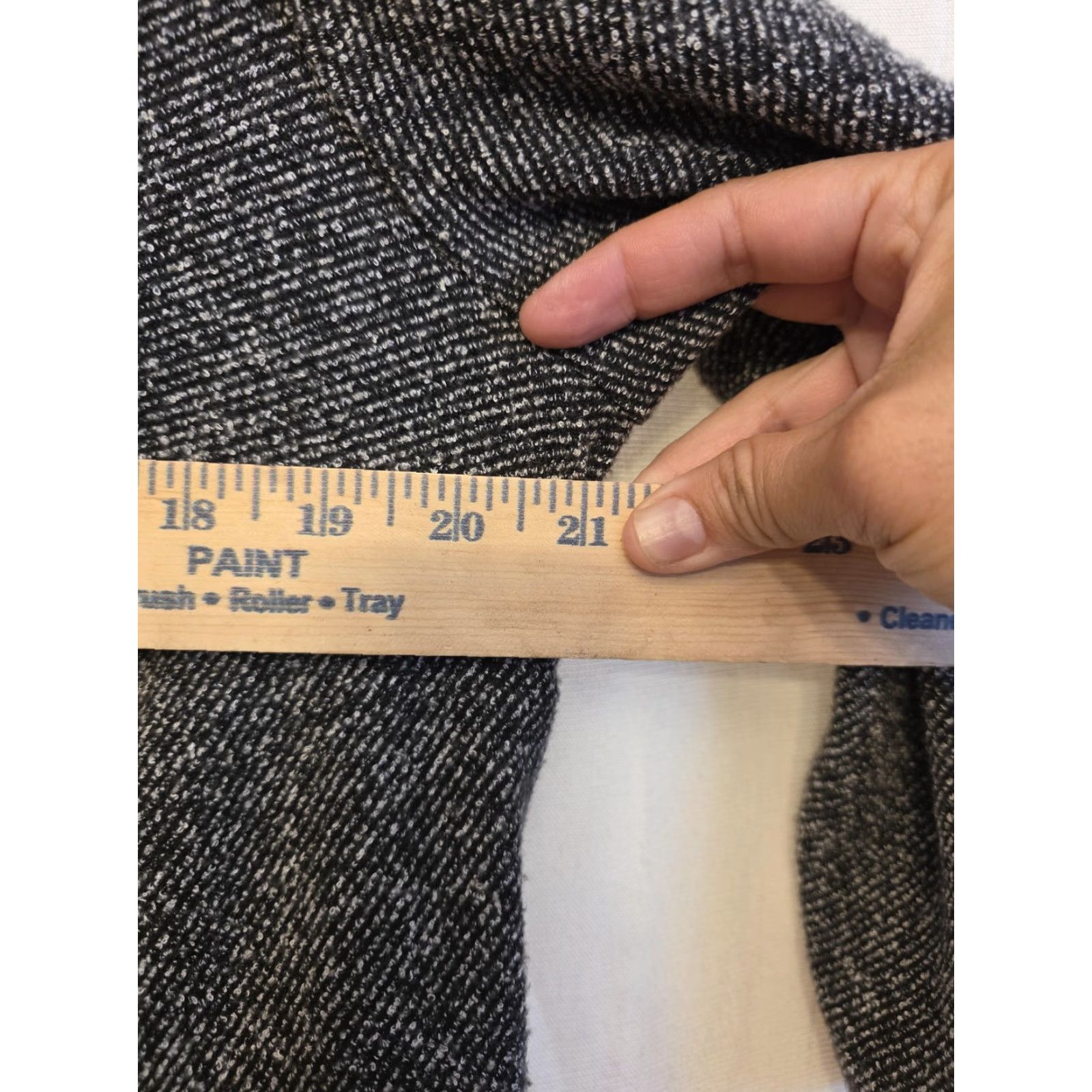 Talbots Talbots Dress Womens 14W Gray Herringbone Fit & Flare Midi Work Office Dress Size XL / US 12-14 / IT 48-50 - 4 Thumbnail