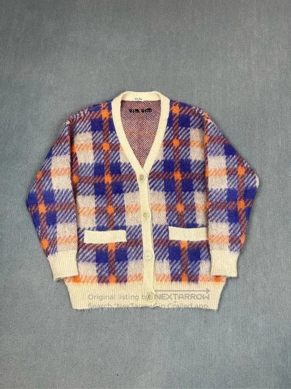 Miu Miu Miu Miu Color Block Wool Cardigan Sweater . Size XS / US 0-2 / IT 36-38 - 1 Thumbnail