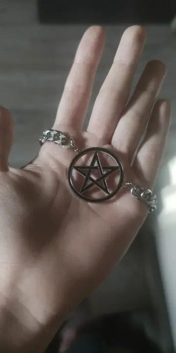 Jewelry Clavicle Cuban Chain Pentagram Necklace Size ONE SIZE - 4 Thumbnail