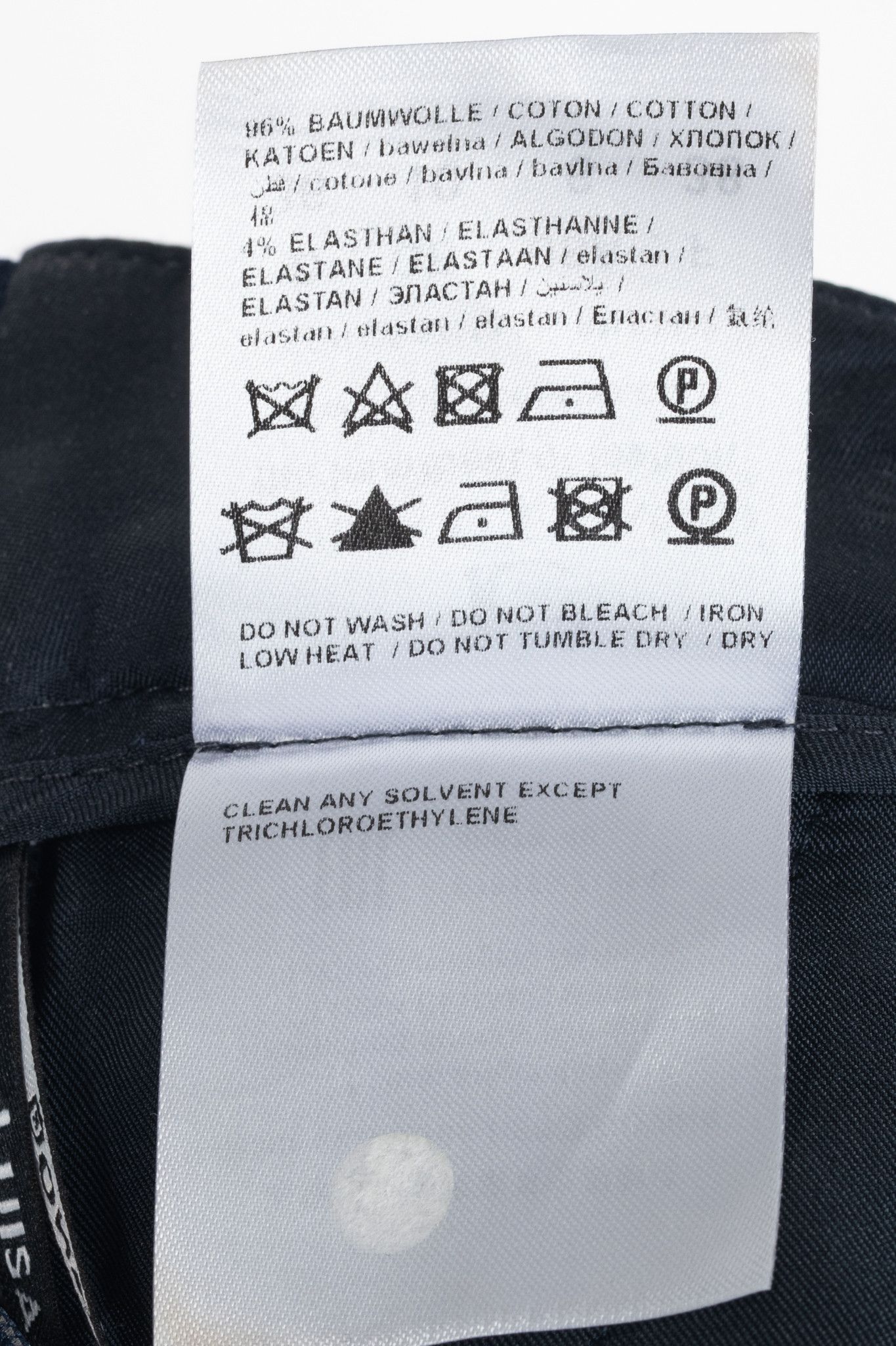 Luisa Cerano Luisa Cerano White & Navy Check-Jacquard Slim Pants Size 28" / US 6 / IT 42 - 10 Thumbnail