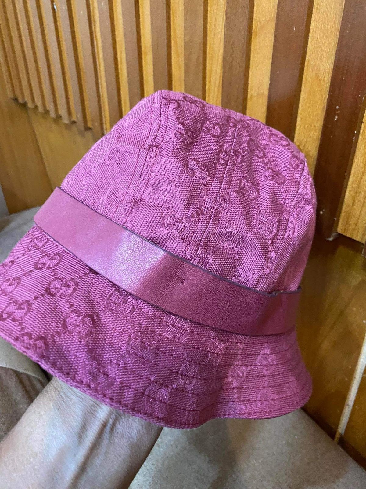Designer × Gucci Gucci Monogram Bucket Hat Size ONE SIZE - 4 Thumbnail