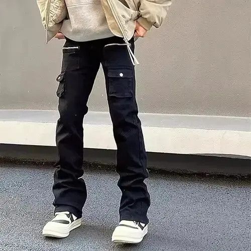 Jean Vintage pleated multi-pocket nylon cargo trousers Size US 32 / EU 48 - 8 Thumbnail