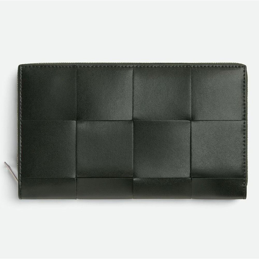 Bottega Veneta Bottega Veneta Cassette Zip Around Wallet Black Size ONE SIZE - 1 Thumbnail