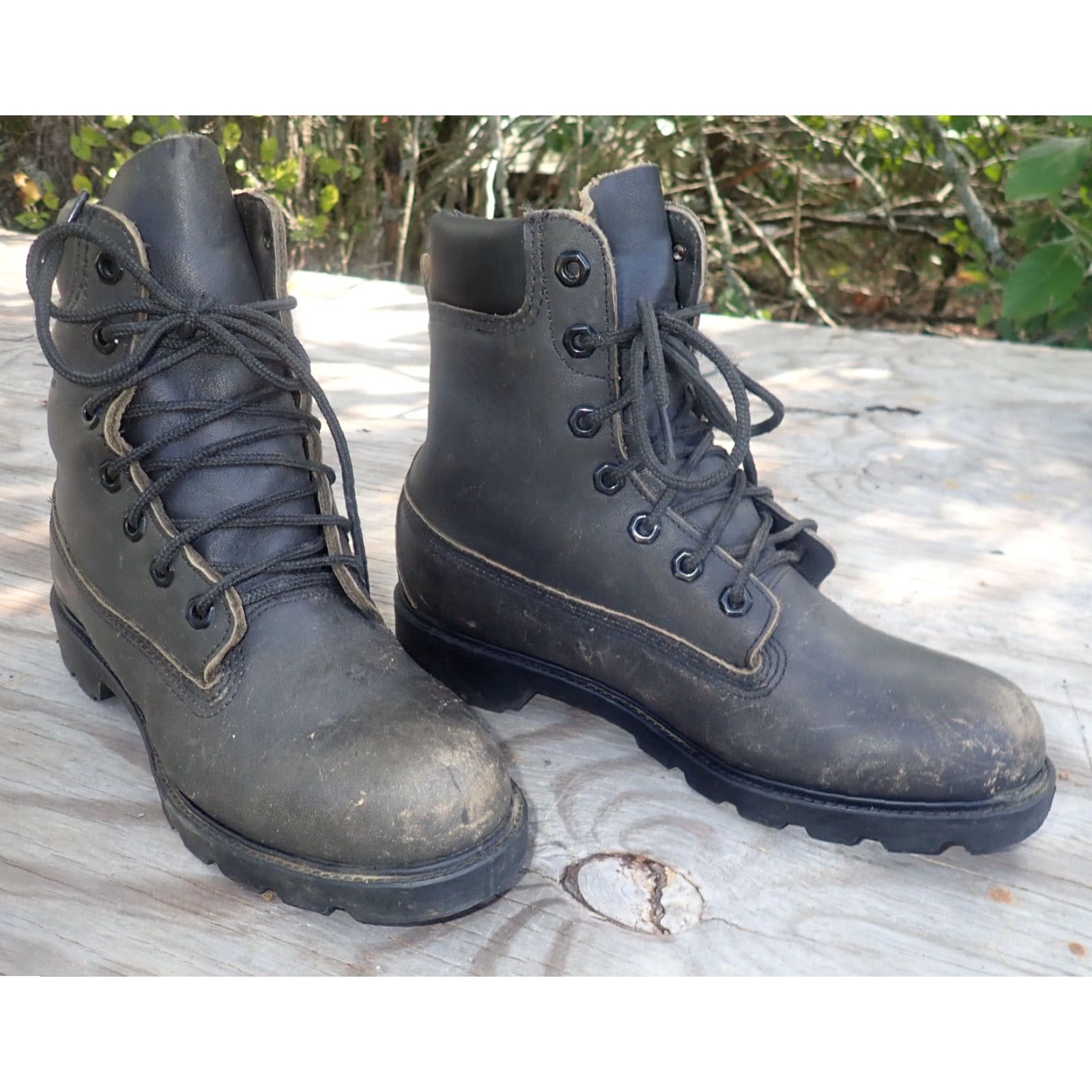 Vintage Golden Retriever Vintage Leather Plain Toe Work Boots Size 7.5 M Made in USA Size US 8 / IT 38 - 3 Thumbnail