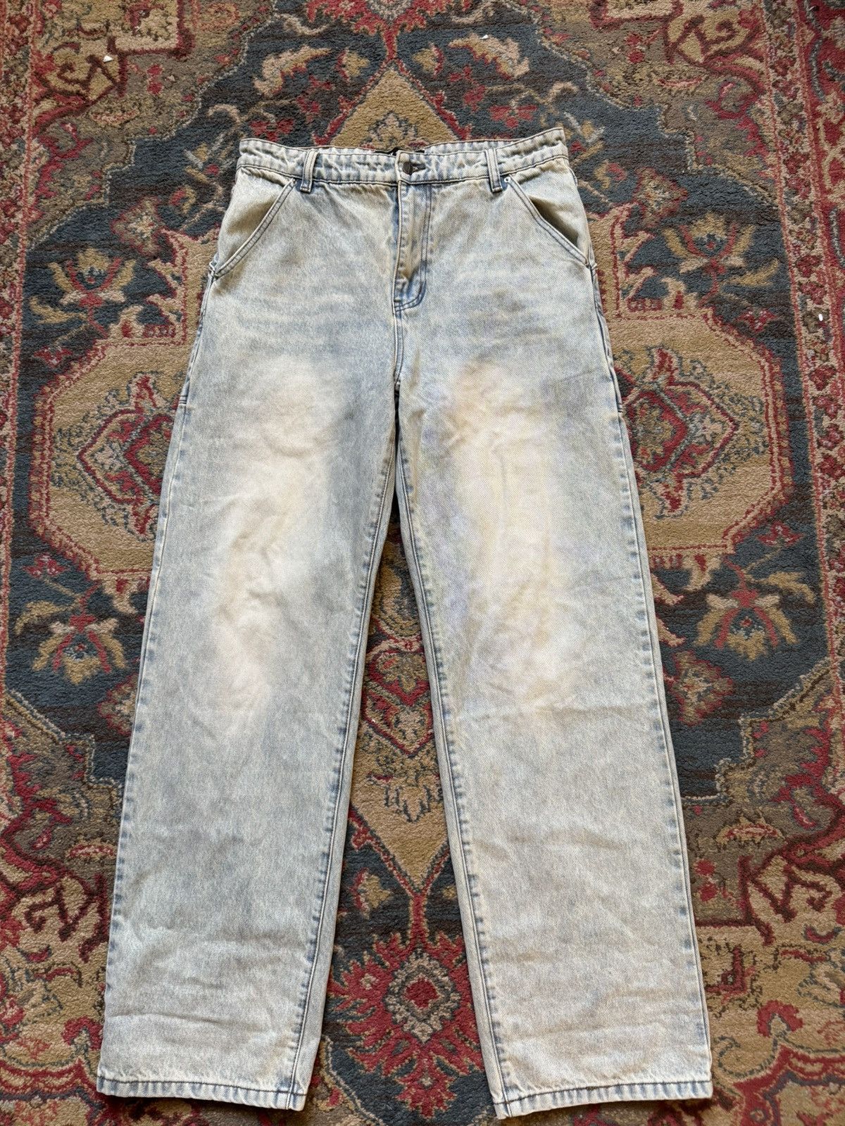 Henry Johnson 34 waist Utility denim v3 light blue wash Henry Johnson Size US 34 / EU 50 - 1 Thumbnail