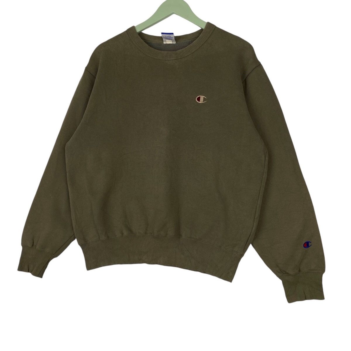 Champion × Vintage Vintage Champion Embroidered Logo Crewneck Sweatshirt Size US M / EU 48-50 / 2 - 2 Thumbnail