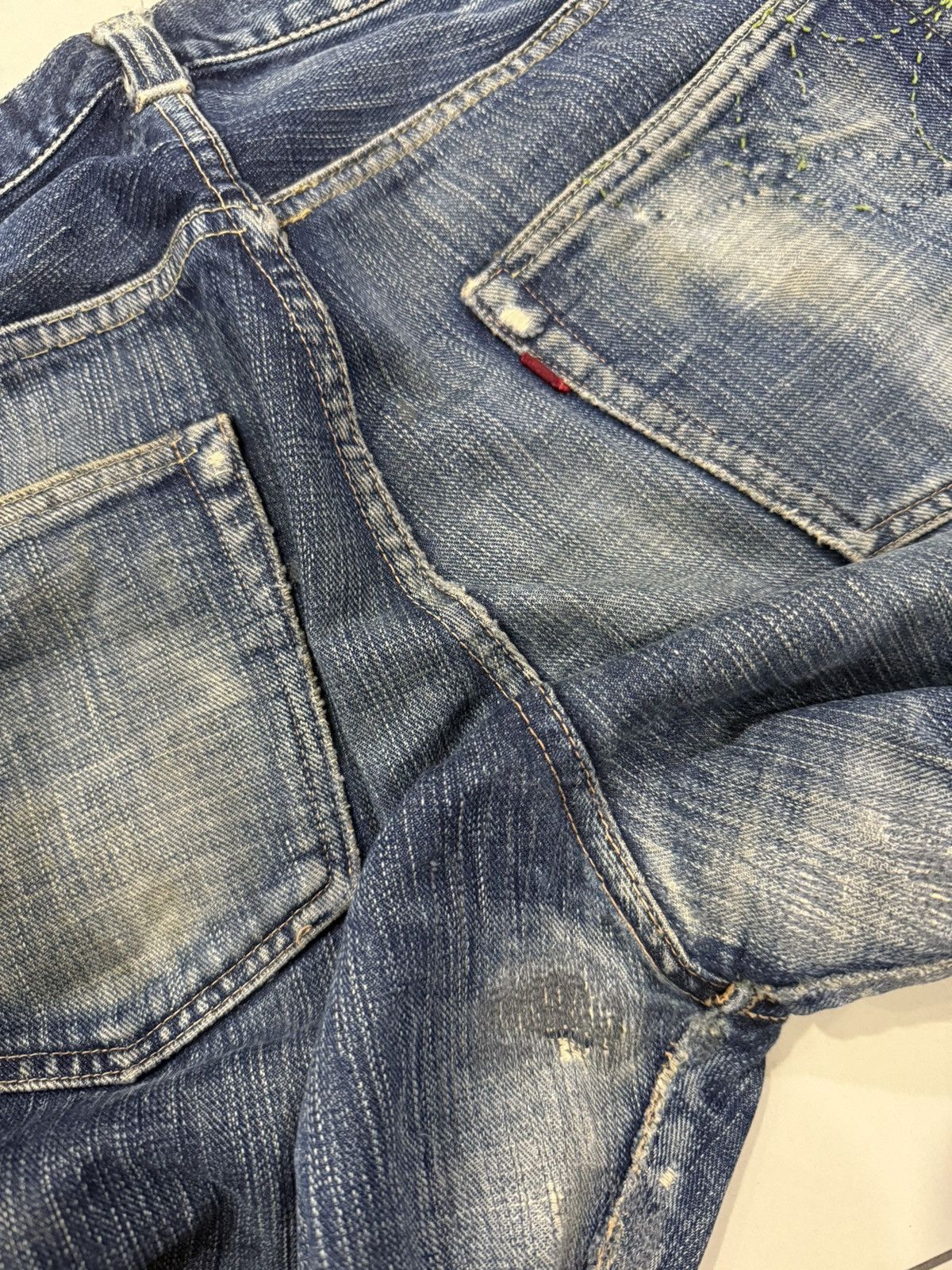 Sugar Cane vintage sugar cane distressed denim jeans Size US 32 / EU 48 - 7 Thumbnail