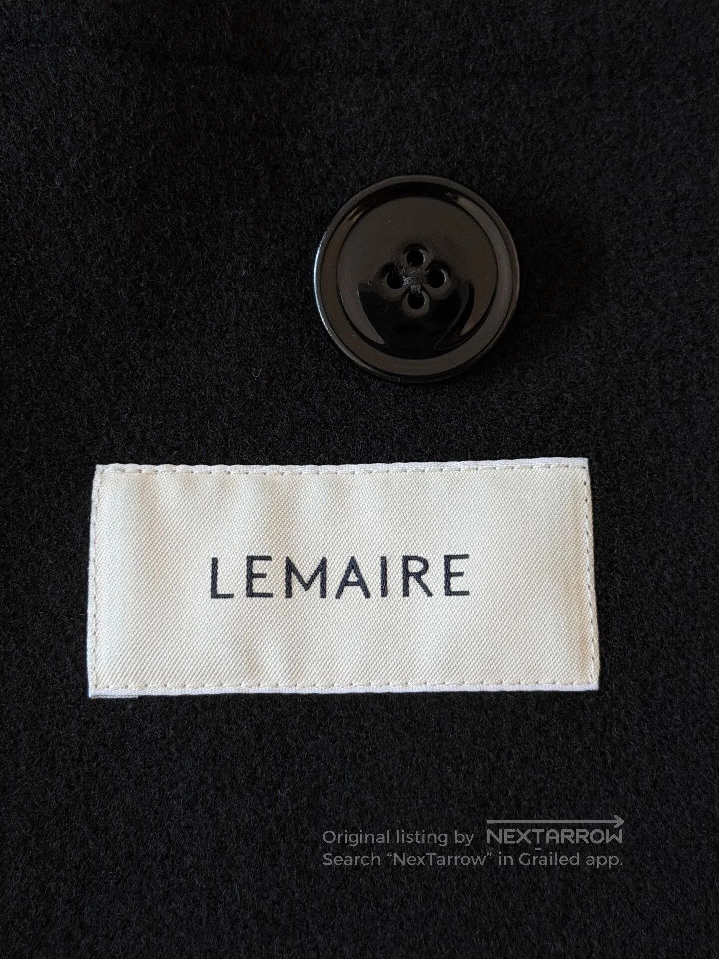 Lemaire black wool long coat by Lemaire. Size US M / EU 48-50 / 2 - 6 Thumbnail