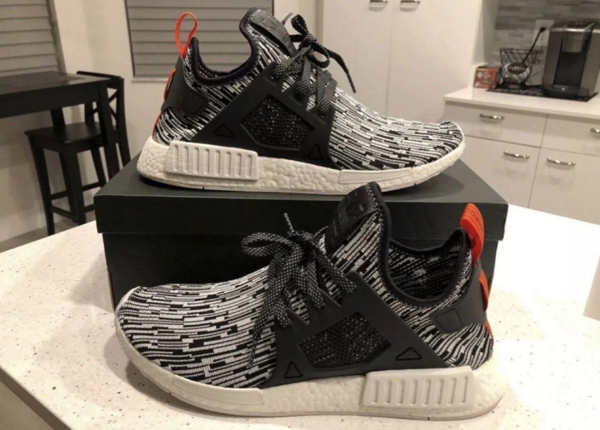 Adidas ADIDAS NMD XR1 Glitch Camo White Core Black Solar Red Sz 12 Size US 12 / EU 45 - 1 Thumbnail