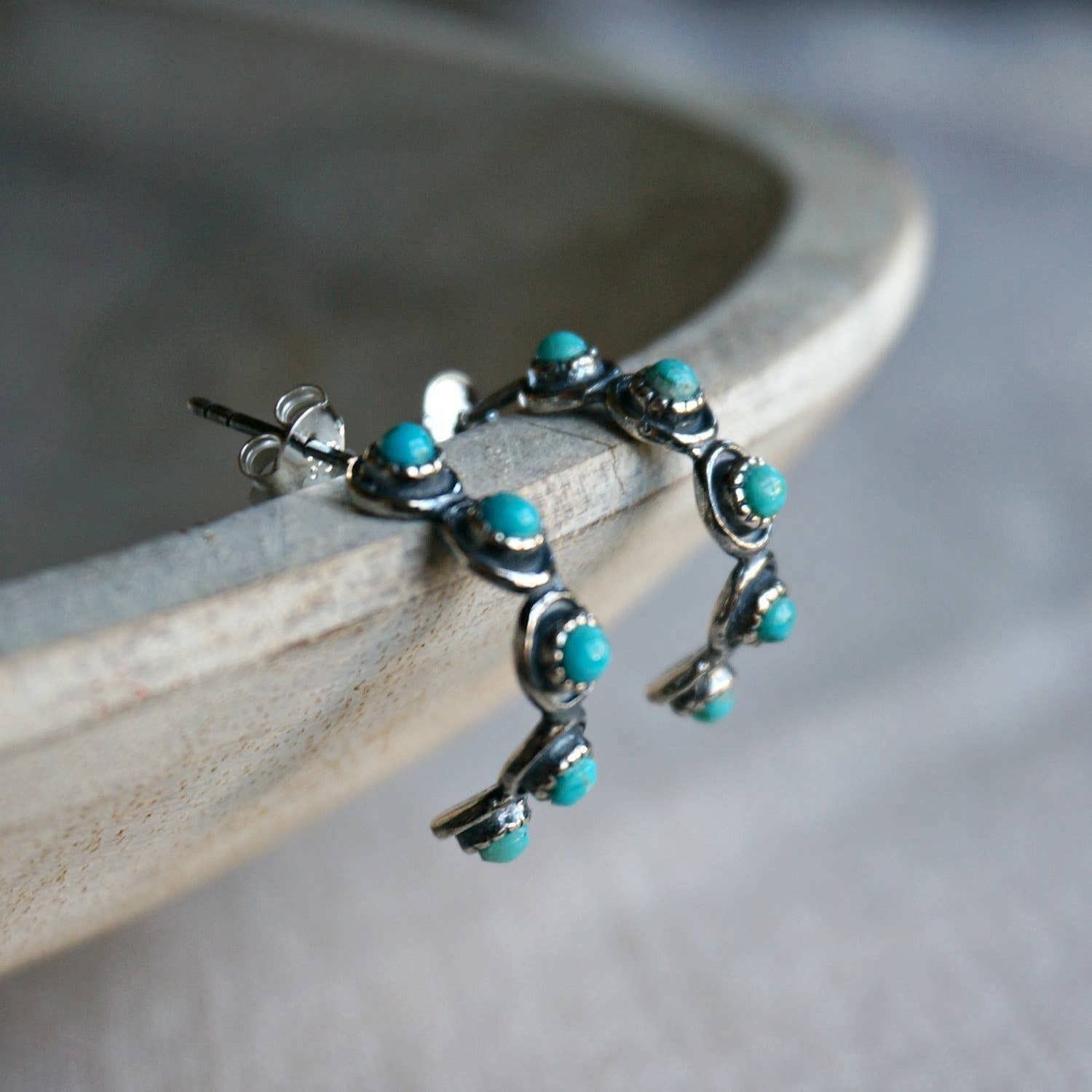 Other Native American Triangular Turquoise Pendant Necklace in Ste Size ONE SIZE - 7 Thumbnail