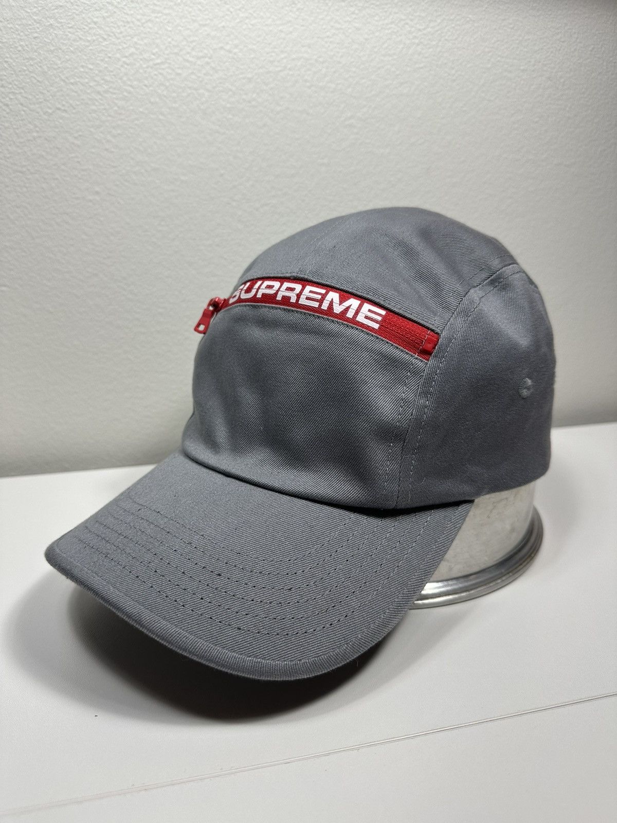 Supreme Supreme Top Zip Camp Cap Hat Size ONE SIZE - 4 Thumbnail
