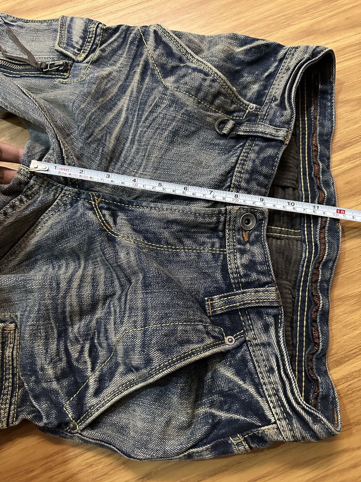 Nicole Club Nicole Club For Men Flare Multi Pocket Bondage Denim Jeans Size US 32 / EU 48 - 24 Thumbnail
