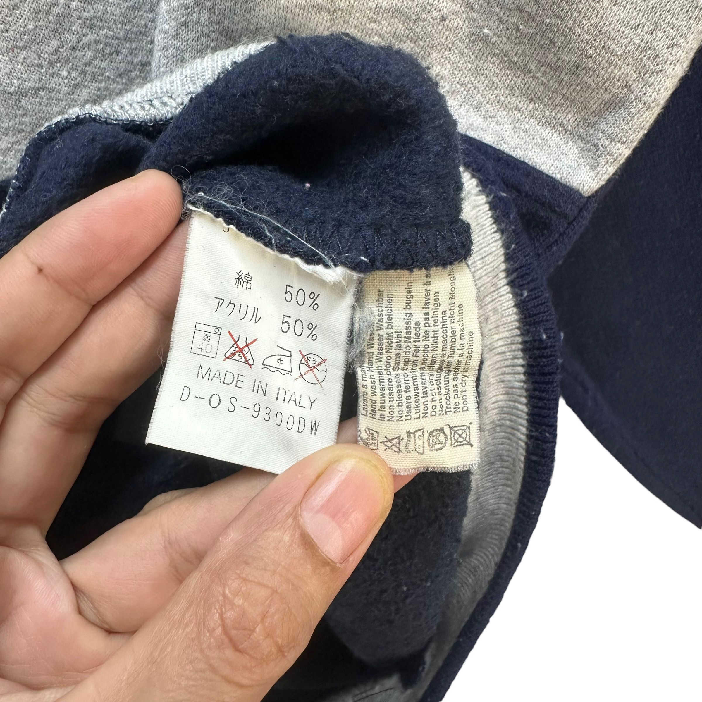Trussardi TRUSSARDI EMBROIDERY LOGO COLORBLOCK SWEATSHIRT #8569-015 Size US M / EU 48-50 / 2 - 9 Thumbnail