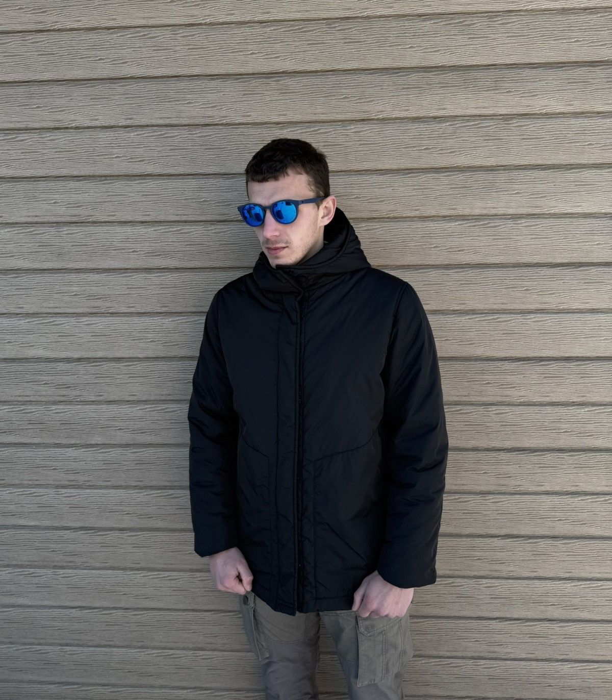 C.P. Company C.P. Company Vintage Black Hooded Insulated Jacket Italy 46 Size US S / EU 44-46 / 1 - 2 Thumbnail