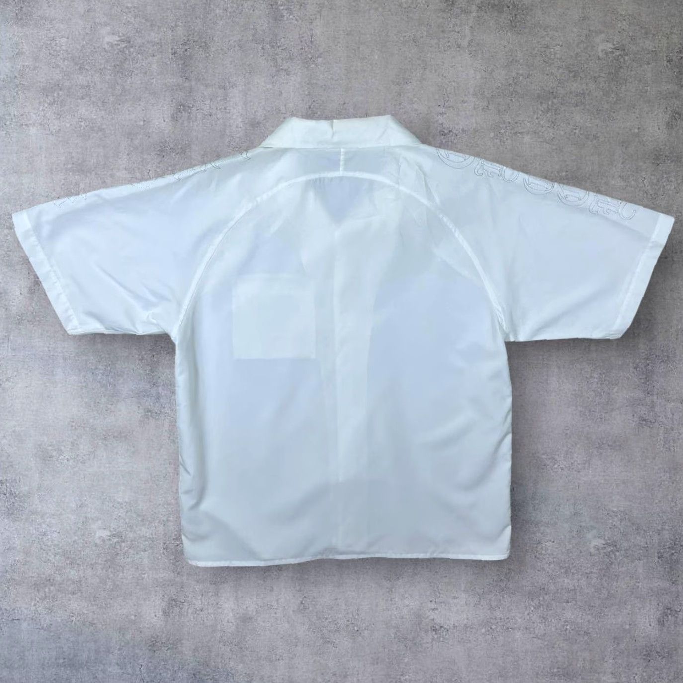 Vintage Clockhouse Embroidered Y2K White Polyester Shirt XL Men's Button-Up Male Size US XL / EU 56 / 4 - 2 Thumbnail