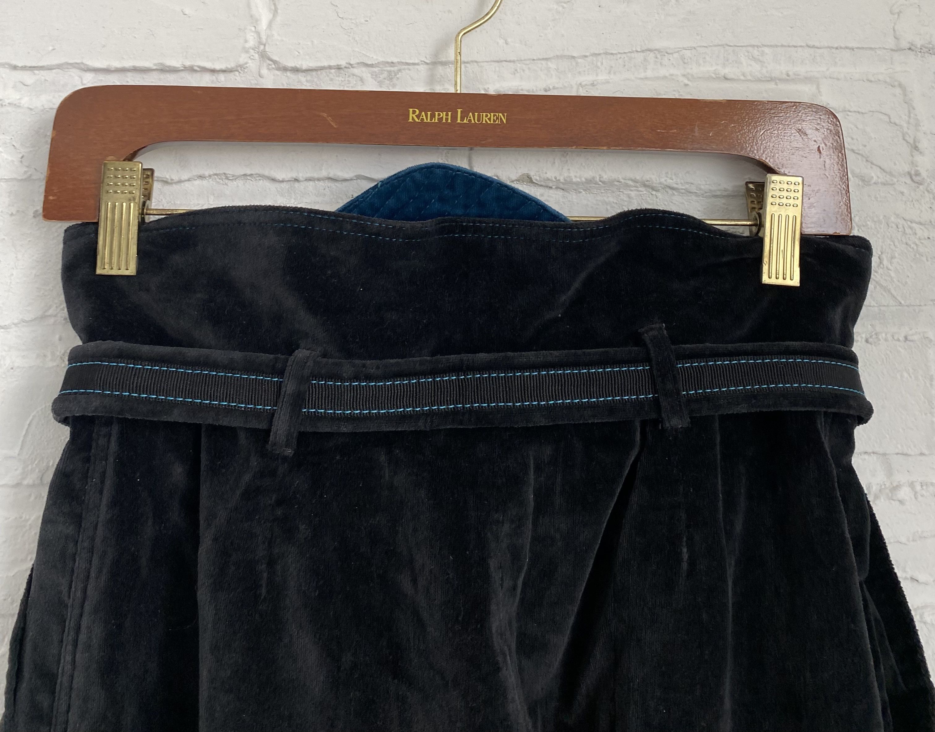 Versace Runway 1991 Gianni Versace velour trousers Size 25" / US 0 / IT 36 - 5 Thumbnail